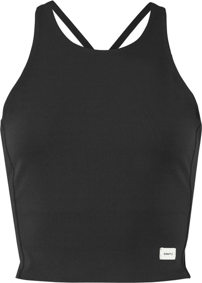 Craft collective cropped singlet w women's sports shirt - black