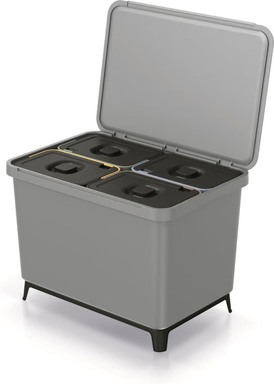 Prosperplast - keden systema waste bin - 4x10l - gray