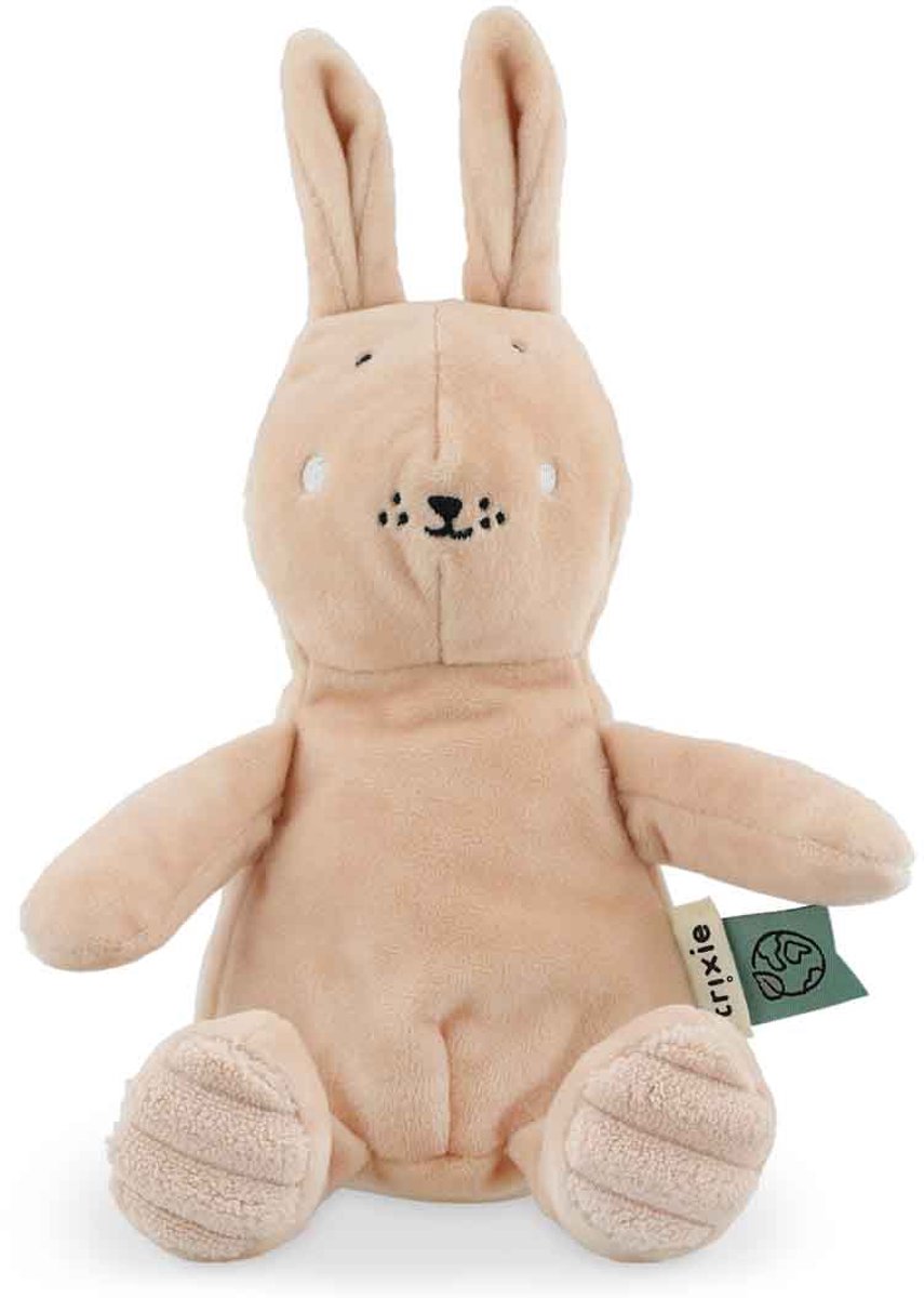 Trixie knuffel mrs. rabbit â€“ 0m+ â€“ leuk als geboortegeschenk â€“ gerecycleerde stof