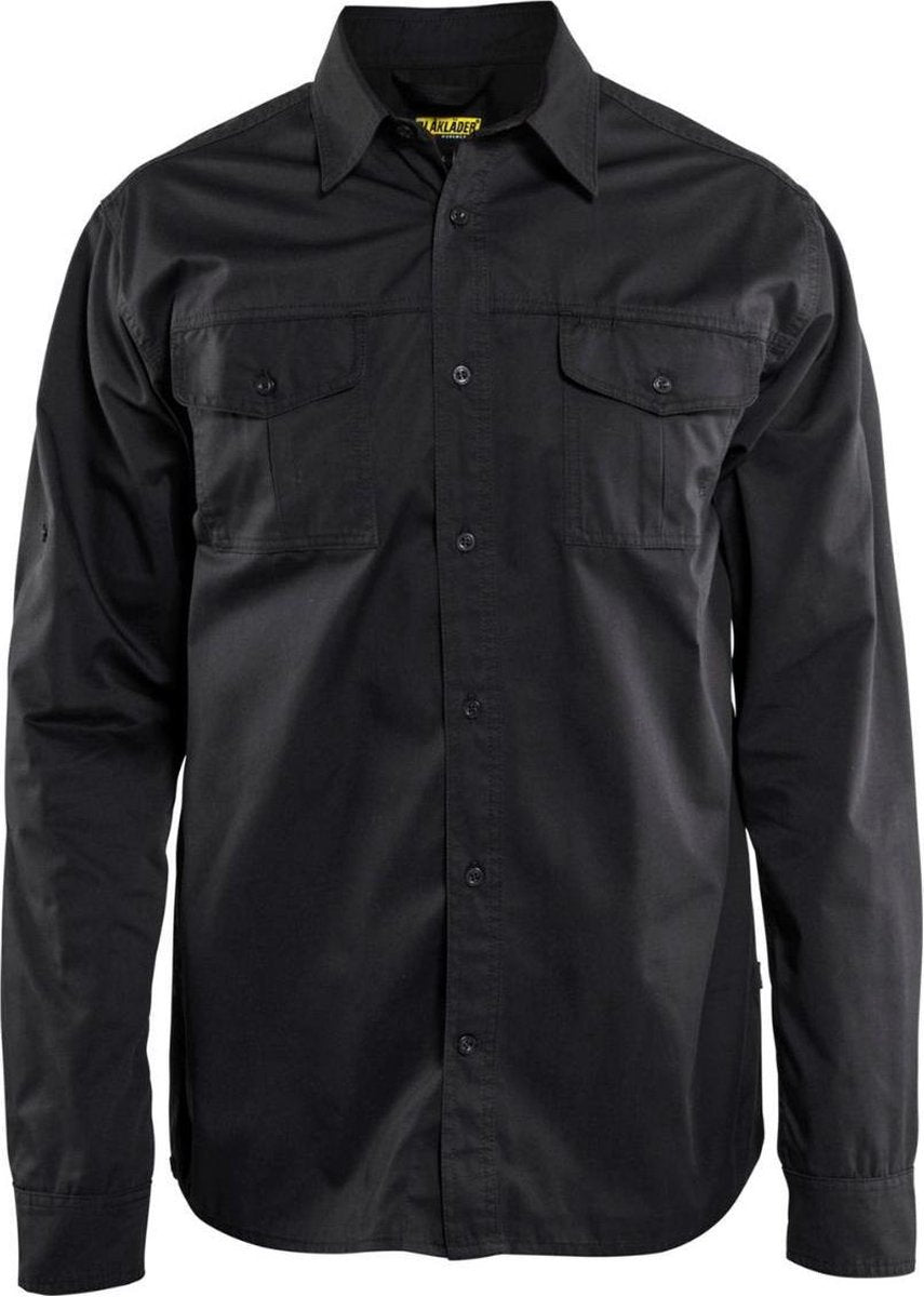 Blåkläder blaklader 3298 camicia da lavoro in twill nera