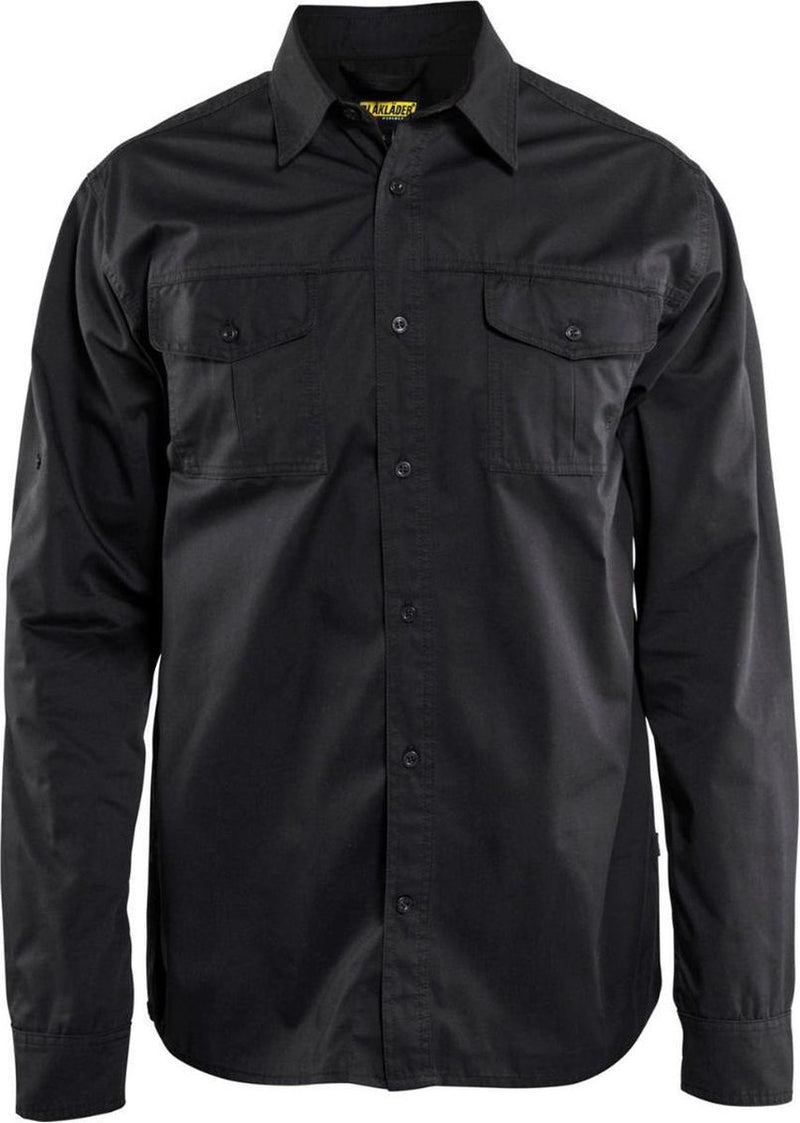 Blåkläder blaklader 3298 camicia da lavoro in twill nera