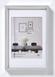 Stile Walther in acciaio - cornice in plastica - misura foto 20x30 cm - argento