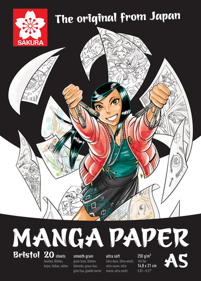 Sakura Manga paper A5, 250G, 20 sheets