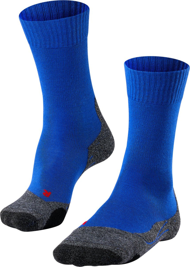 Falke tk2 calcetines para caminar de material funcional de lana gruesa anti-ampollas hombres azul - talla 44-45