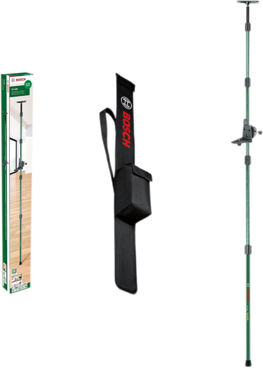 Bosch tp 320 - treppiede per strumenti di misura - da 10 a 320 cm - alluminio di alta qualità - inclusa custodia