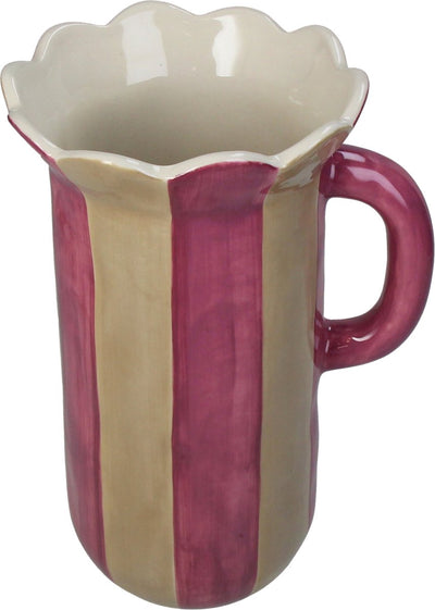 Vaso collezione HD rigato in terracotta 16x13,8x25,5cm