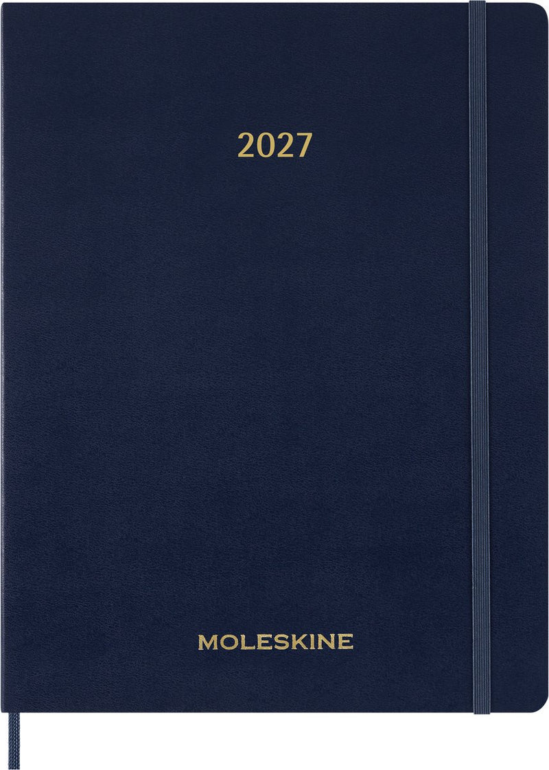 Agenda 15 mesi Moleskine - 2027 - agenda essenziale - settimanale - verticale - xxl - blu zaffiro