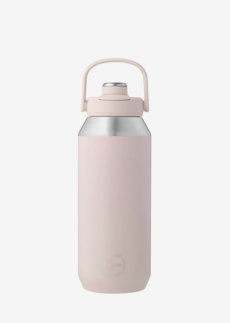Aya ida aya ida - sports bottle - drinkfles - thermosfles - waterfles - rvs - 950 ml - soft rose