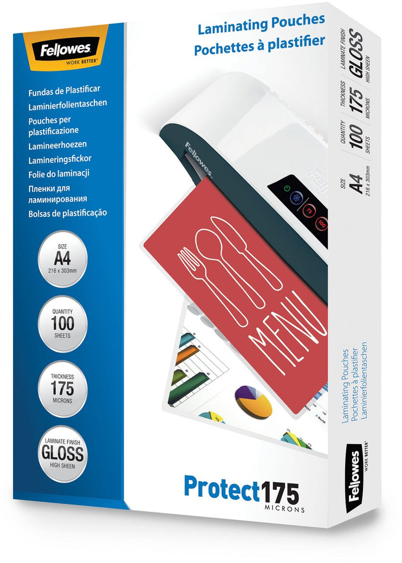 Bolsas para plastificar Fellowes 53087 175 micras brillante