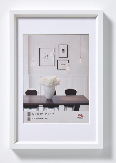 Walther steel style - kunststof lijst - fotoformaat 20x30 cm - wit