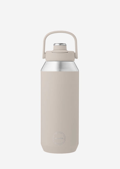 Aya ida aya ida - sports bottle - drinkfles - thermosfles - waterfles - rvs - 950 ml - cream beige
