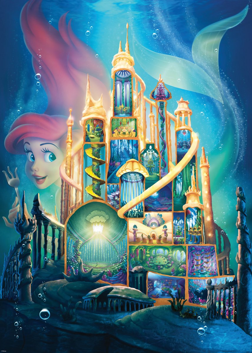 Ravensburger Puzzle Disney Casles - Ariel, 1000st.