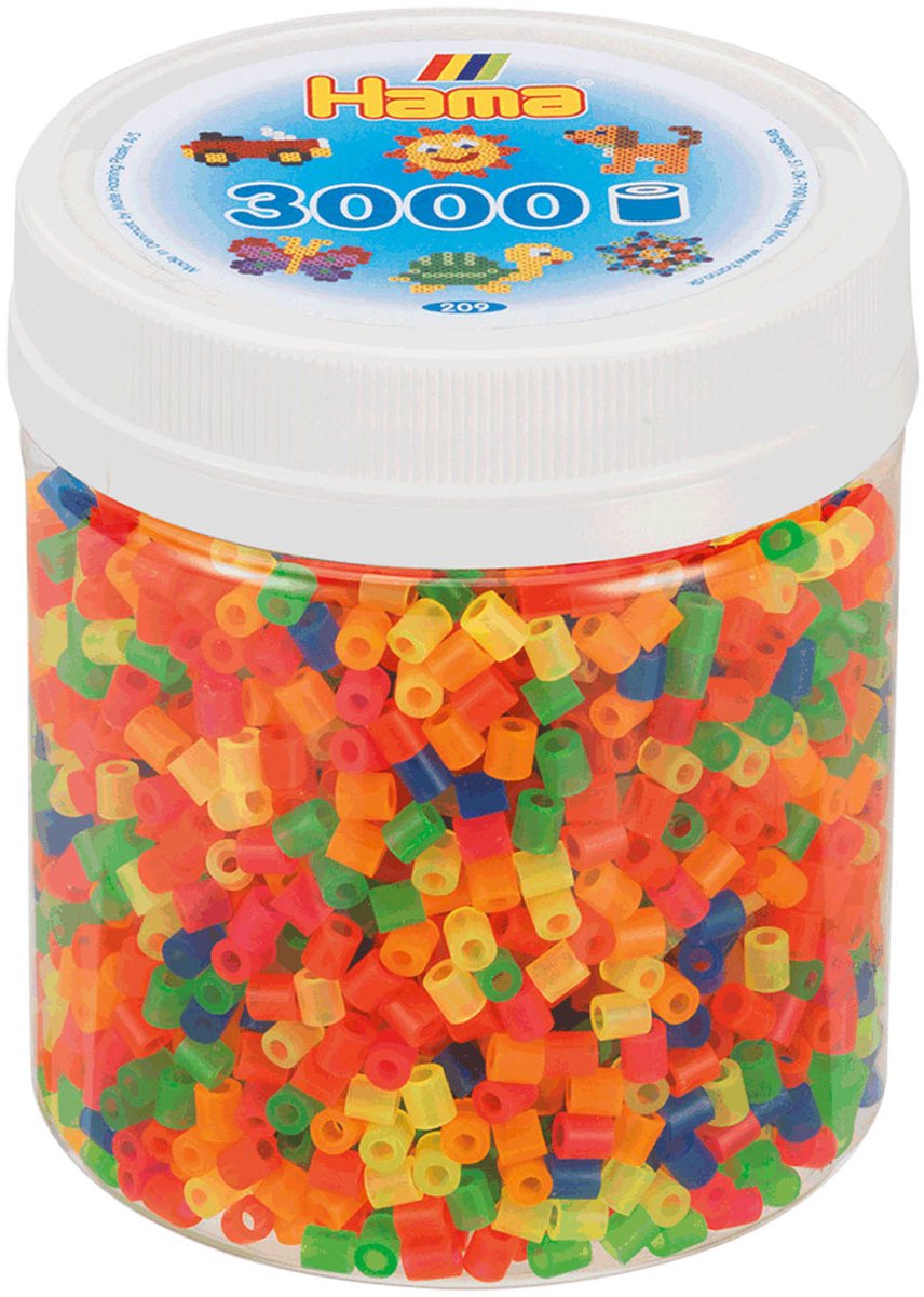 Hama String Beads en el jarro neonmix (51), 3000.