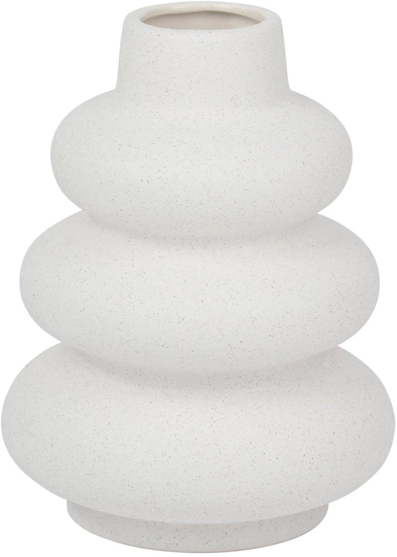 Vaso Arti casa dal design moderno e leggero - vaso decorativo per fiori e interni - vaso rotondo dalla forma organica - ø14,5 x 19 cm