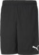 Puma teamrise pantalones cortos de entrenamiento pantalones deportivos para hombre - negro-blanco