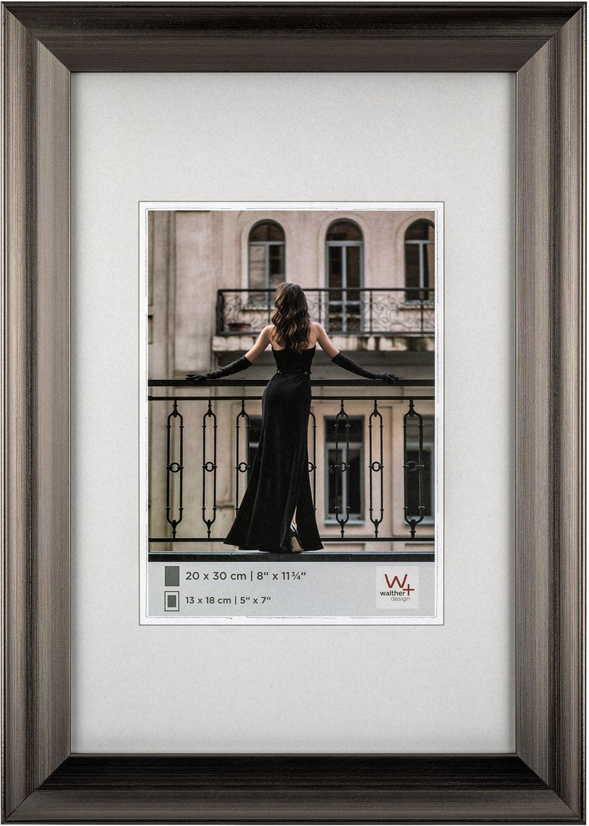 Walther Venezia - cornice per foto - misura foto 20x30 cm - acciaio