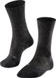Falke tk2 wool anti-blaar dik wol functioneel materiaal wandelsokken dames grijs - maat 35-36