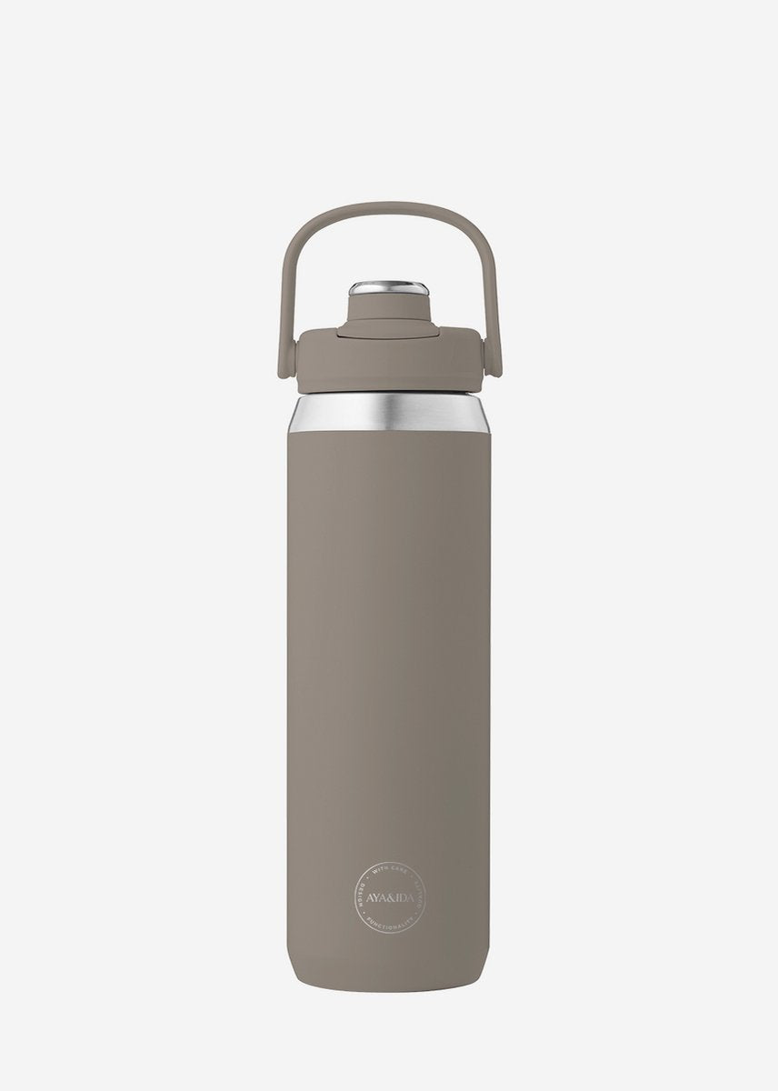 Aya ida aya ida - borraccia sportiva - borraccia - bottiglia thermos - borraccia - acciaio inossidabile - 700 ml - legni