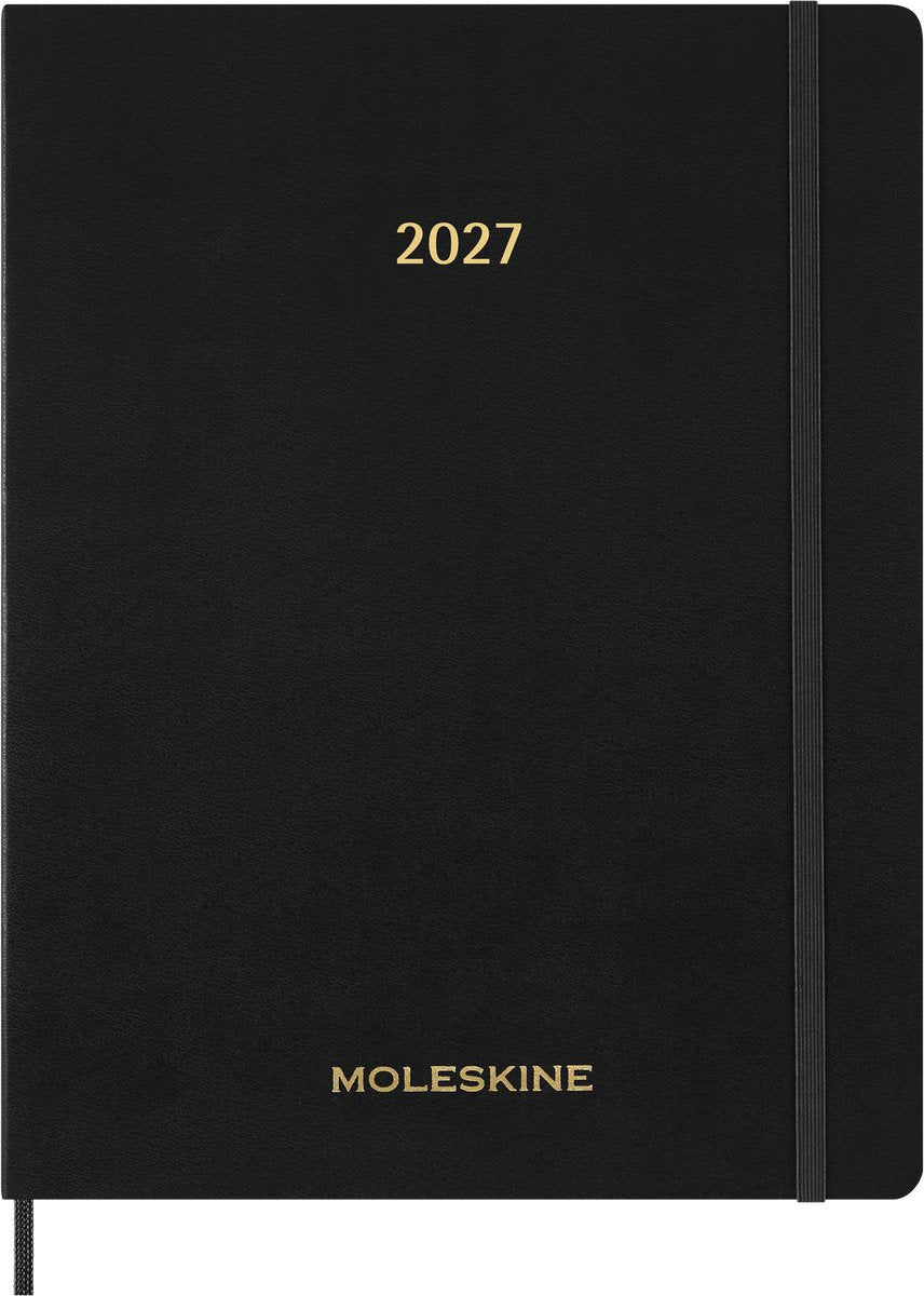 Agenda 15 mesi Moleskine - 2027 - agenda essenziale - settimanale - verticale - xxl - nera