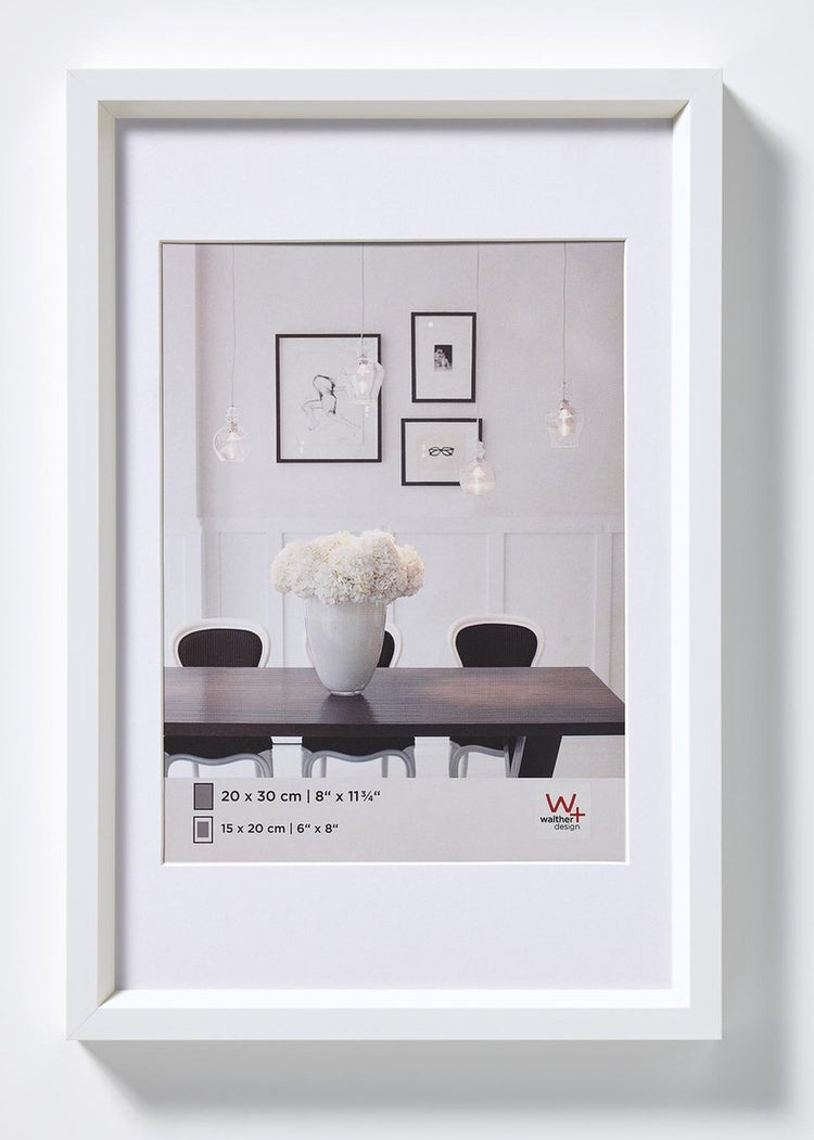 Walther steel style - kunststof lijst - fotoformaat 40x60 cm - wit