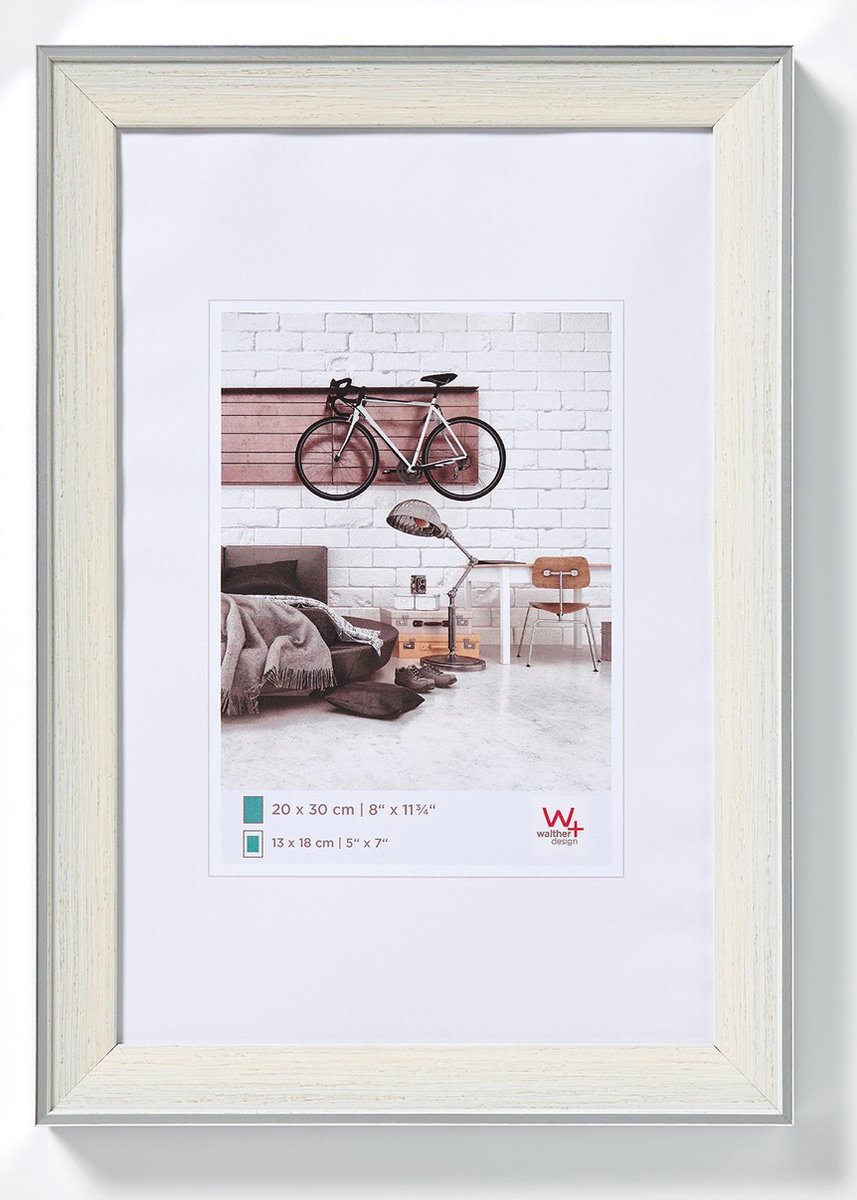 Walther bohemian - fotolijst - fotoformaat 30x40 cm - creme