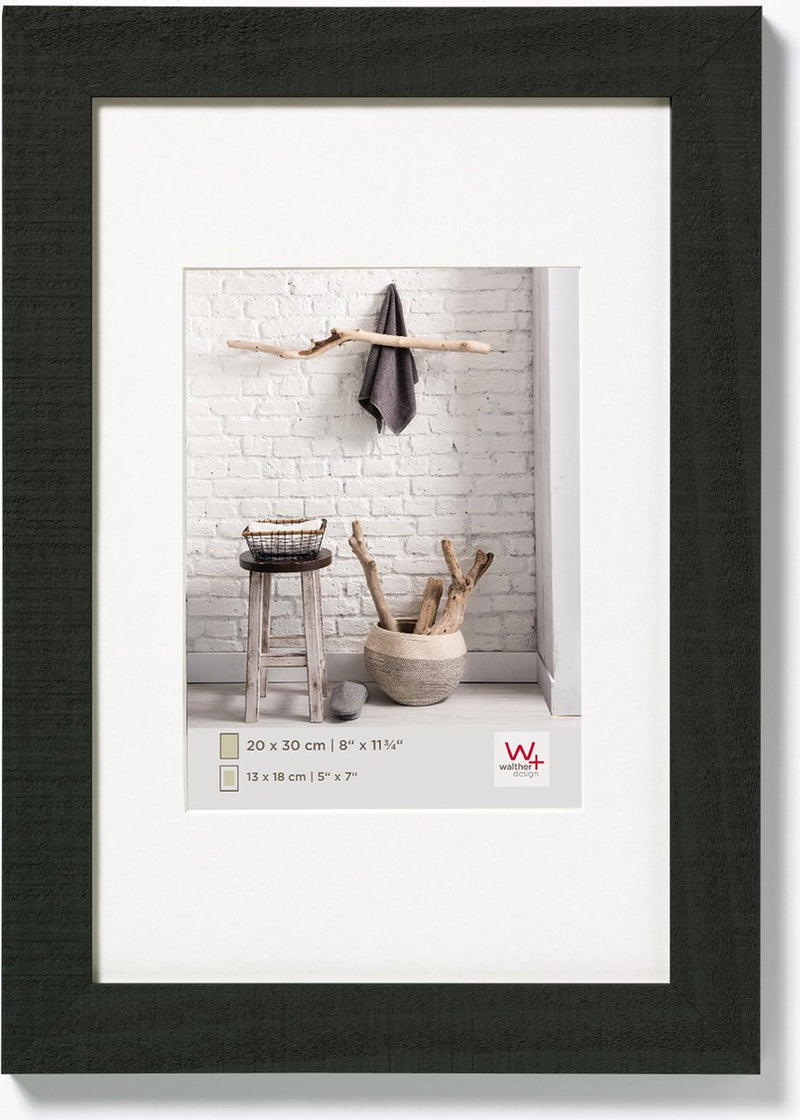 Casa Walther - cornice in legno - misura foto 15x20 cm - nera