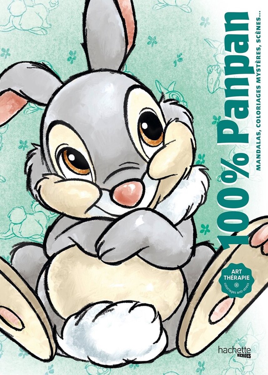 Hachette Heroes Panpan Coloriages - Libro da colorare per adulti - Francese - 112 pagine