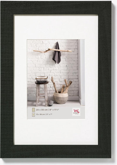 Casa Walther - cornice in legno - misura foto 18x24 cm - nera