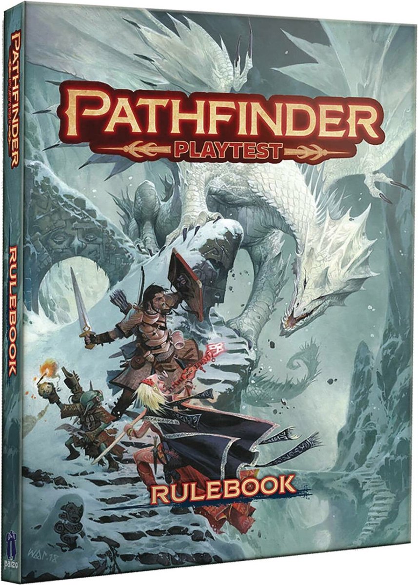 Libro de reglas de prueba de juego de Asmodee Pathfinder