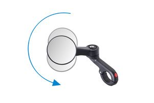 Kf mini specchio pieghevole con morsetto