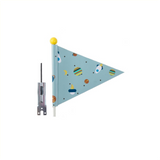 Security flag Pexkids Rocket Blue with rocket print - afbeelding 1