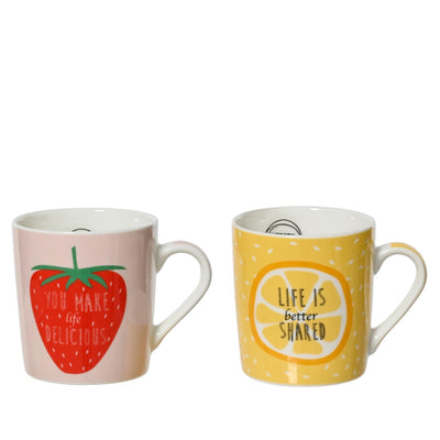 Tazza in porcellana Decoris 250ml arancio fragola