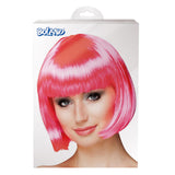 Boland pruik cabaret hardroze 100% polyester - afbeelding 2