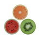 Decoris placemat fruit ã˜38cm-watermeloen-kiwi-sinaasappel