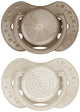 Ciuccio Difrax lovi dinamico - di classe - da 0 a 6 mesi - beige marrone - 2 pezzi