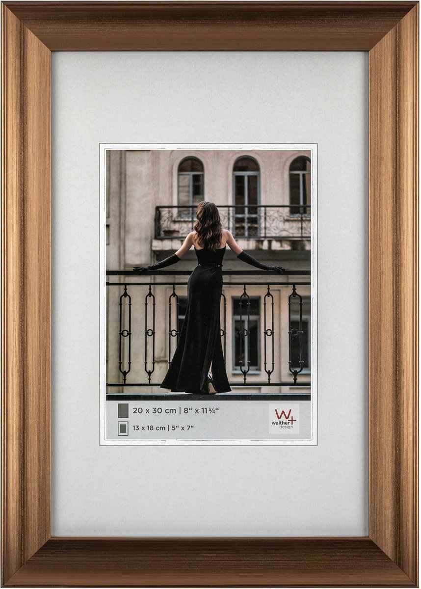 Walther Venezia - cornice per foto - misura foto 15x20 cm - bronzo