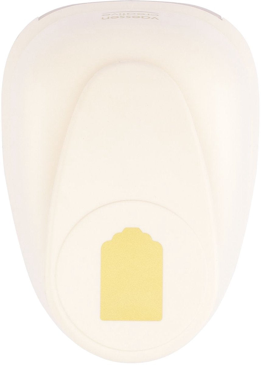 Vaessen creative pons - figuurpons - label - 6,8 x 4,5 cm