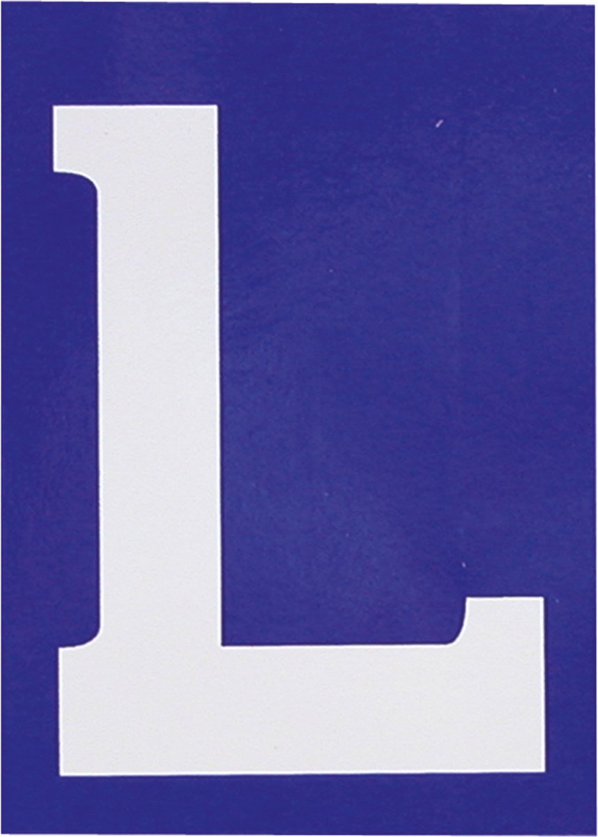 Carpoint sticker l voor motorfiets
