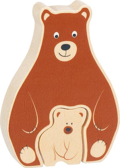 Goki wooden puzzle standing Beert, 2st.