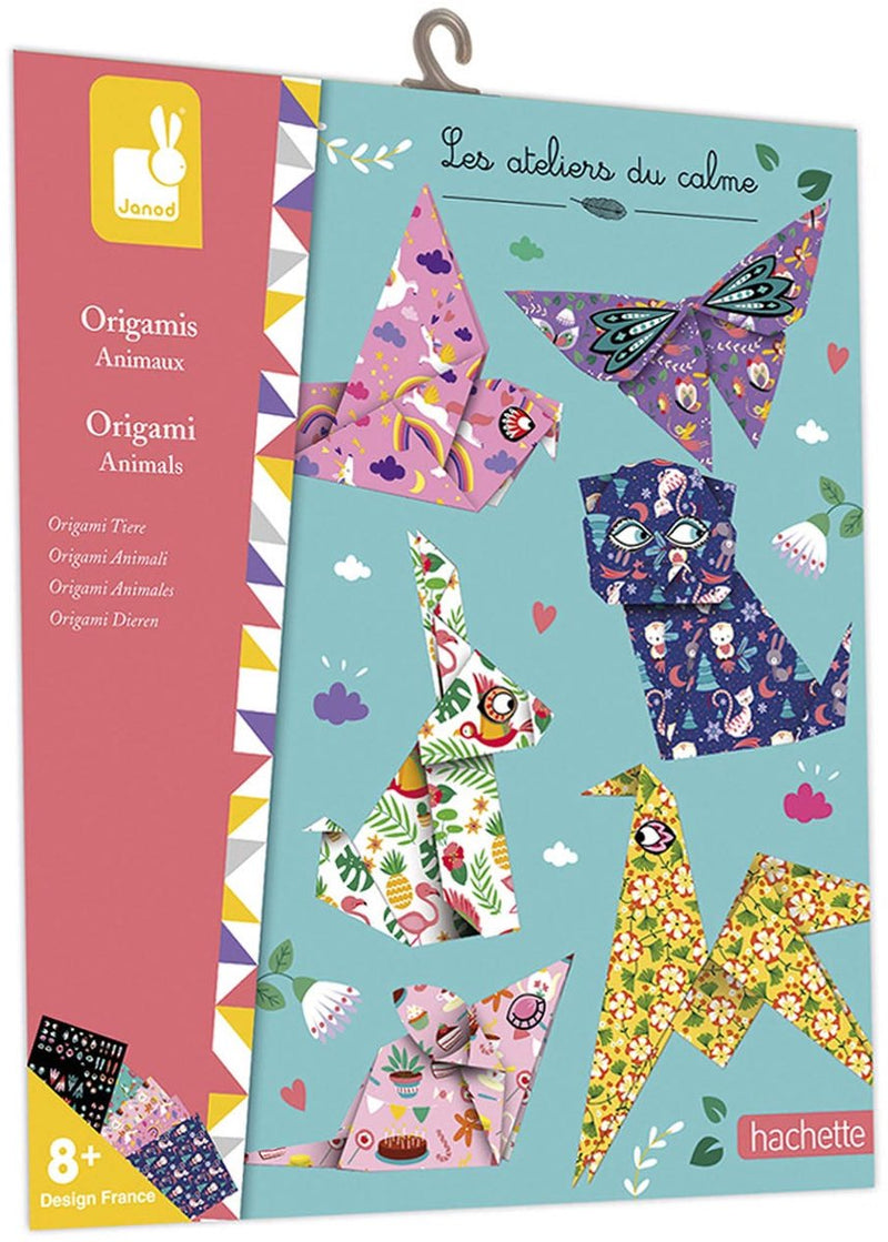Janod - les ateliers du calme - animales de origami - set de manualidades