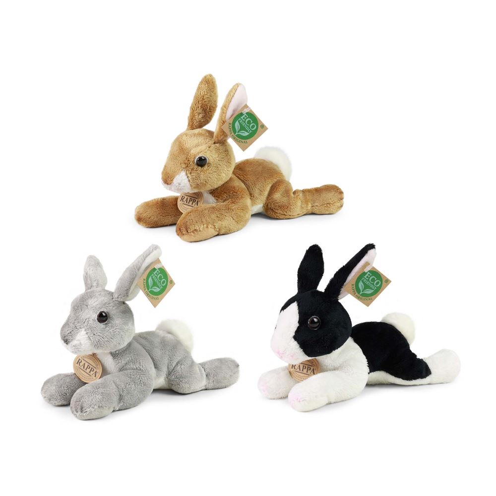 Conigli peluche assortiti 22 cm eco-friend