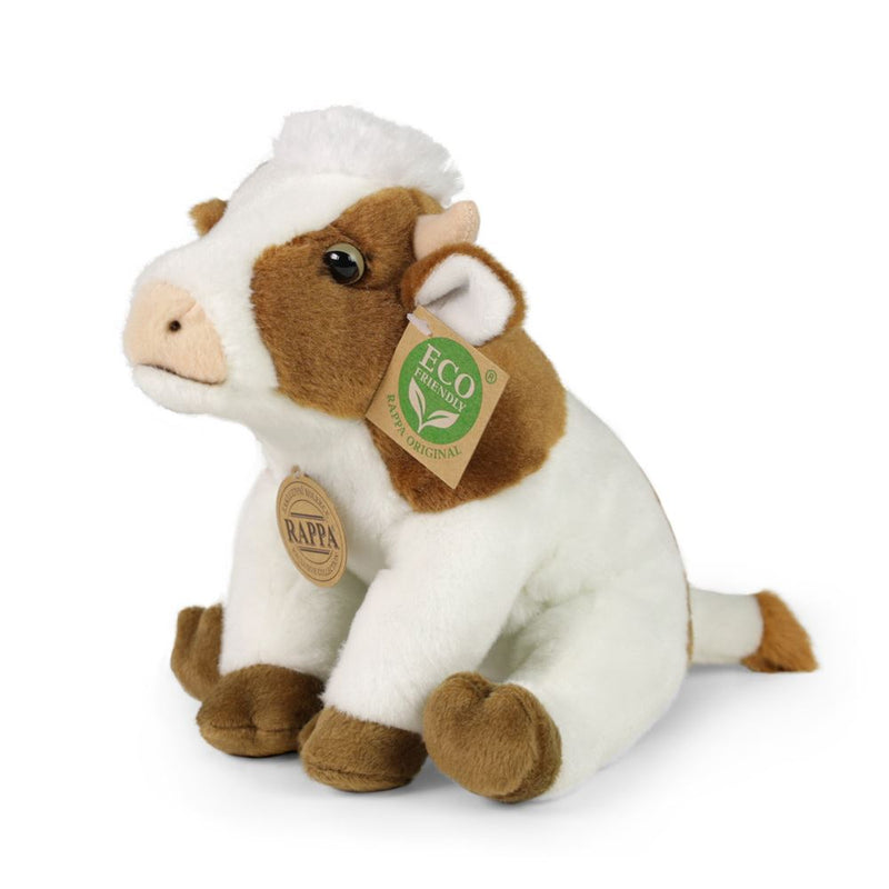 Mucca peluche 18 cm ecologica