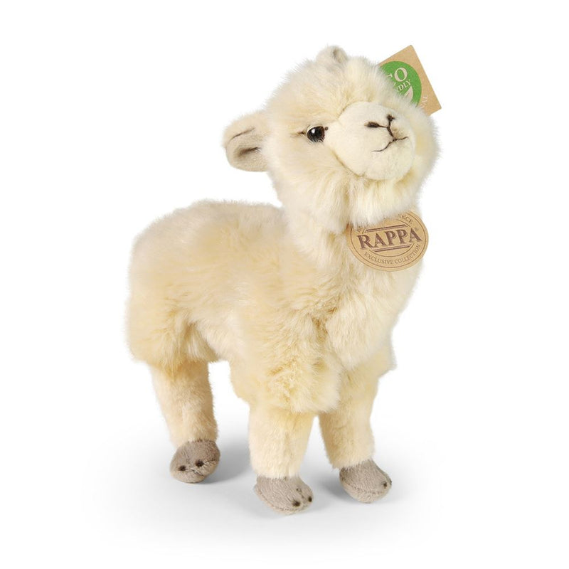 Peluche alpaca bianca 23 cm eco-friendly