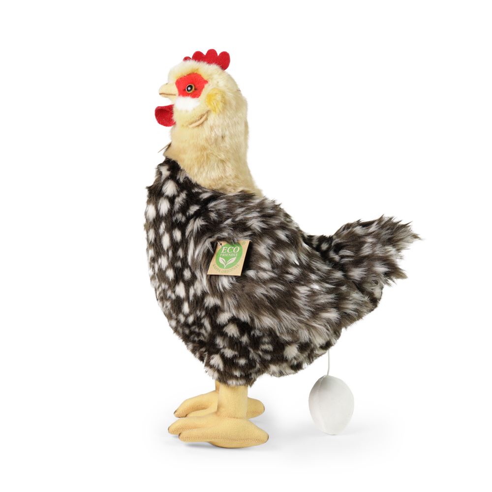 Gallina in peluche con uovo 33 cm eco-friendly