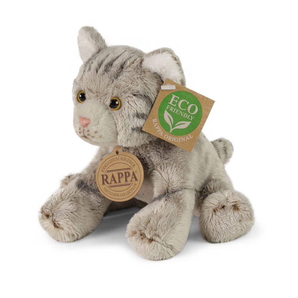 Pluche katten assorti 14 cm milieuvriend