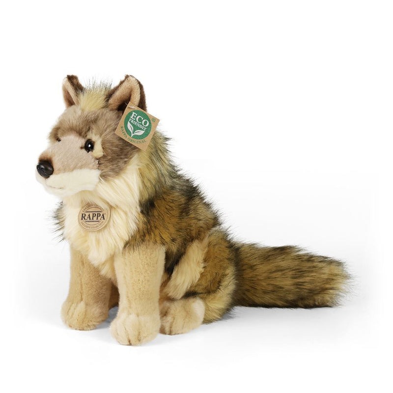 Peluche lobo coyote 24 cm ecológico