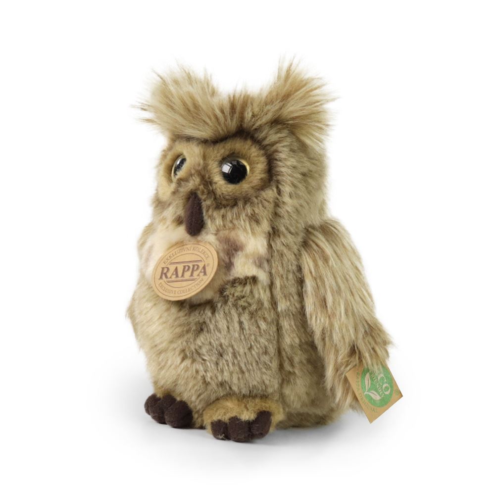 Pluche oehoe 17 cm eco-vriendelijk