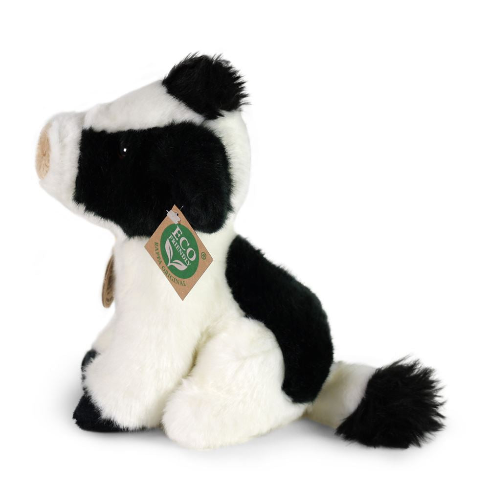 Pluche koe 18 cm eco-vriendelijk