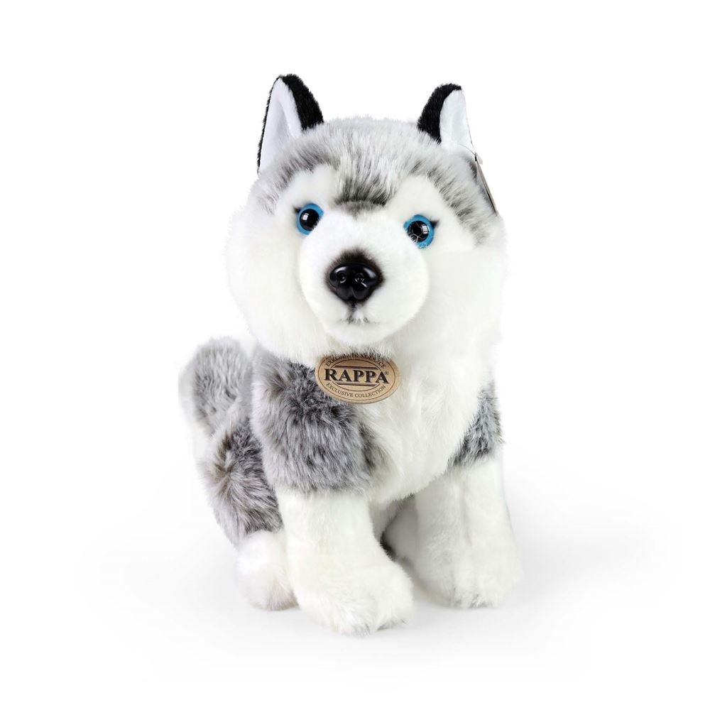 Rappa eco friendly serie - plushen husky knuffel - 30 cm - met gerecycled pet
