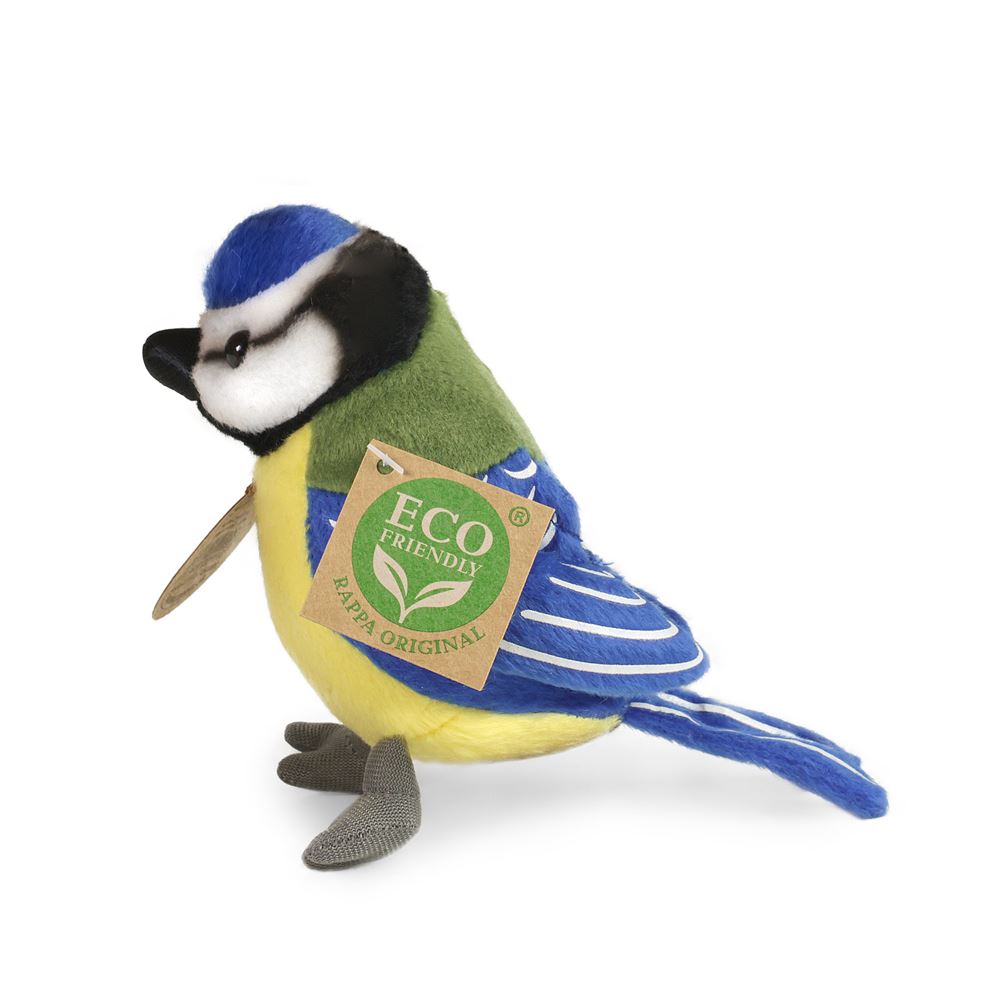 Pluche koolmees 12 cm eco-vriendelijk